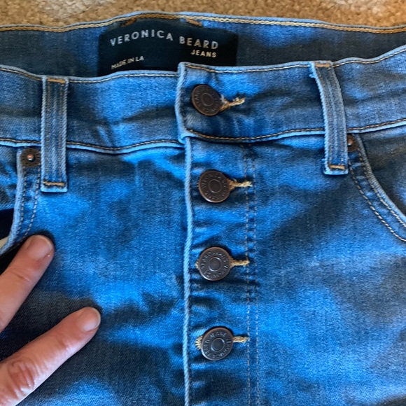 Veronica Beard Giselle Flare Extra High Rise Jeans 32 14 Astra Womens - Picture 2 of 4